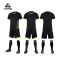 Wholesale Quick Dry Black Soccer Jerseys